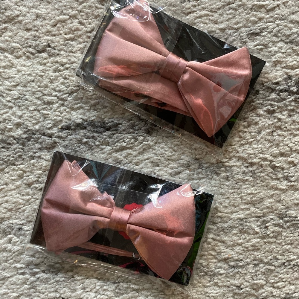 Buy one or both — new dusty blush bowties